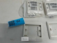 6 x niko afdekplaat 1v oud model wit - afbeelding 3 van  3
