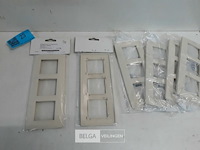 6 x niko afdekplaat 3v verticaal cream - afbeelding 3 van  3
