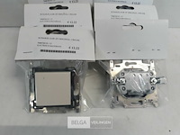 6 x niko inbouw schakelaar 2polig cream - afbeelding 3 van  3