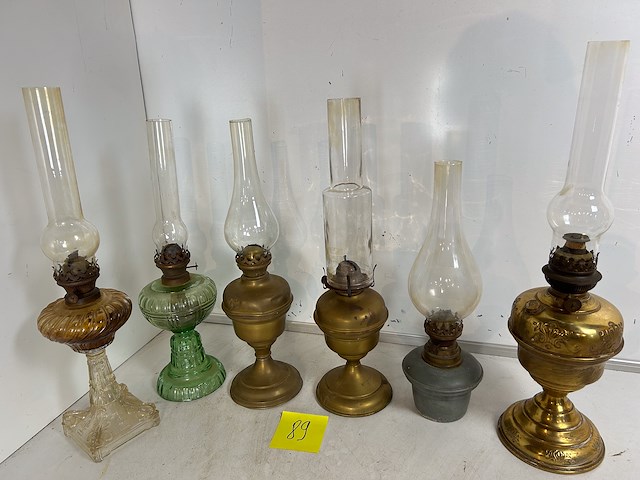 6 x olielamp - quinque - afbeelding 1 van  1