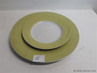 6 x ontbijtbord + 3 x platte borden - afbeelding 2 van  2