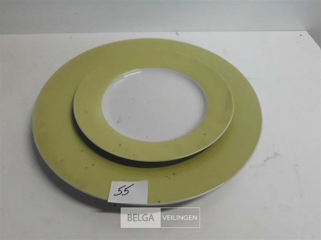 6 x ontbijtbord + 3 x platte borden - afbeelding 3 van  3