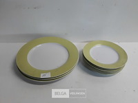 6 x ontbijtbord + 3 x platte borden - afbeelding 1 van  3