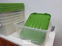 6 x opbergdoos met deksel clip fit - afbeelding 3 van  3