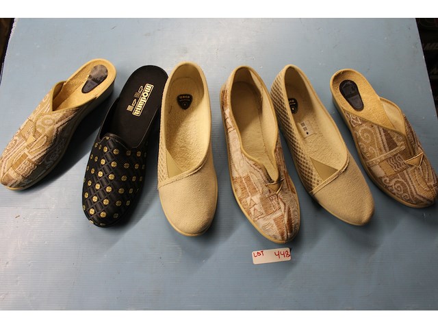 6 x paar damespantoffels maat 42 - afbeelding 1 van  1