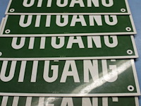 6 x plastiek bordje uitgang/nooduitgang - afbeelding 1 van  1