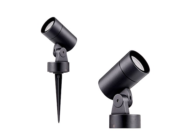 6 x prikspot gu10 fitting zwart draaibaar waterdicht - afbeelding 6 van  7