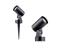 6 x prikspot gu10 fitting zwart draaibaar waterdicht - afbeelding 6 van  7