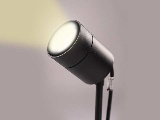 6 x prikspot tuinlamp gu10 fitting zand zwart draaibaar waterdicht - afbeelding 6 van  8