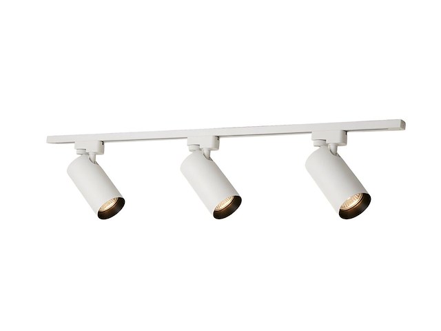 6 x railspot gu10 armatuur cilinder zand wit met zwart ring draaibaar - afbeelding 4 van  8