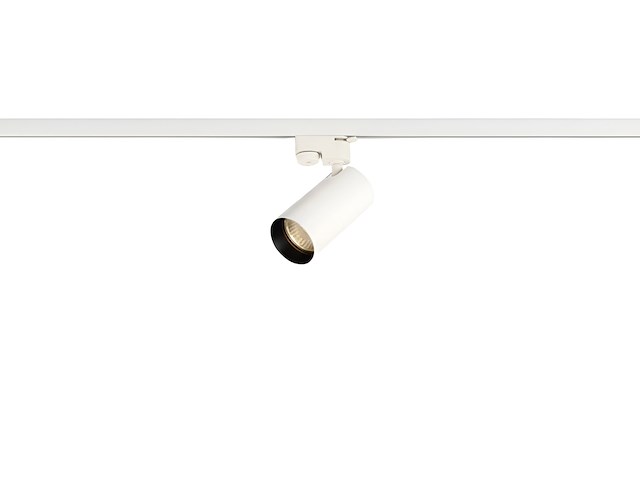 6 x railspot gu10 armatuur cilinder zand wit met zwart ring draaibaar - afbeelding 1 van  8