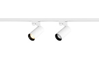6 x railspot gu10 armatuur cilinder zand wit met zwart ring draaibaar - afbeelding 2 van  8