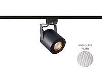 6 x railspot gu10 armatuur cilinder zand zwart draaibaar - afbeelding 1 van  6