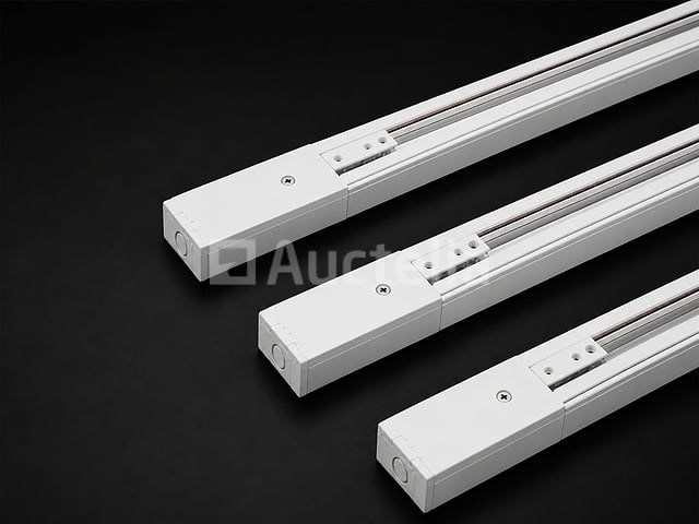 6 x railverlichting track – 1 fase – 3 meter – wit - lighting track - afbeelding 1 van  5