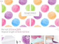 6 x rewallpaper polka dot behang (zelfklevend) - afbeelding 2 van  4