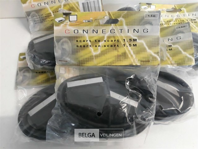 6 x scartkabel 1,5 m - afbeelding 3 van  3