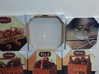 6 x schilderij canvas 6 assorti - afbeelding 2 van  2