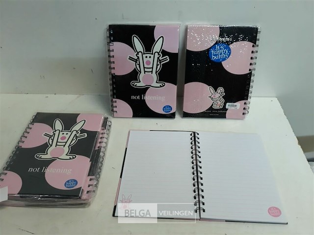 6 x schrift bunny met lijnen - afbeelding 1 van  3