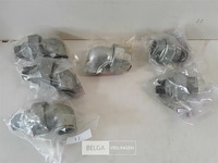 6 x schroefkoppeling ¾ galva 3 assorti - afbeelding 2 van  3