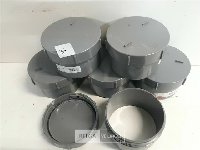 6 x schroefstop 125mm pvc lijmverbinding - afbeelding 3 van  3