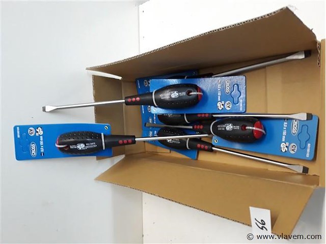 6 x schroevendraaier plat 150 x 8 mm - afbeelding 1 van  2