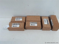 6 x schuurblok kurk 120x60x40mm - afbeelding 1 van  2
