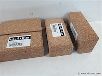 6 x schuurblok kurk 120x60x40mm - afbeelding 2 van  2