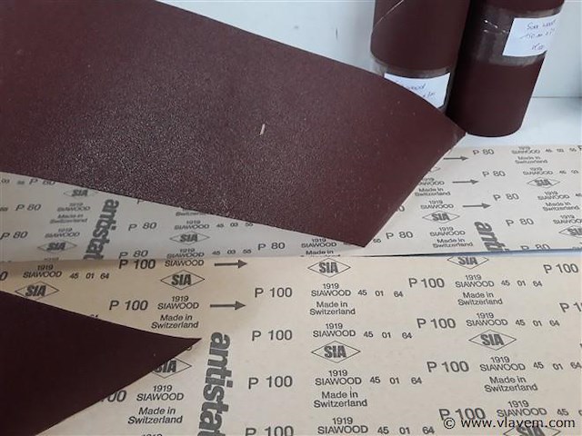 6 x schuurpapier op rol 15 cm x 7 m 2 assorti - afbeelding 2 van  2