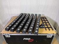 6 x showtec active sunstrip xlr3-pin w/lamp 50w 35° w/brackets - afbeelding 1 van  12