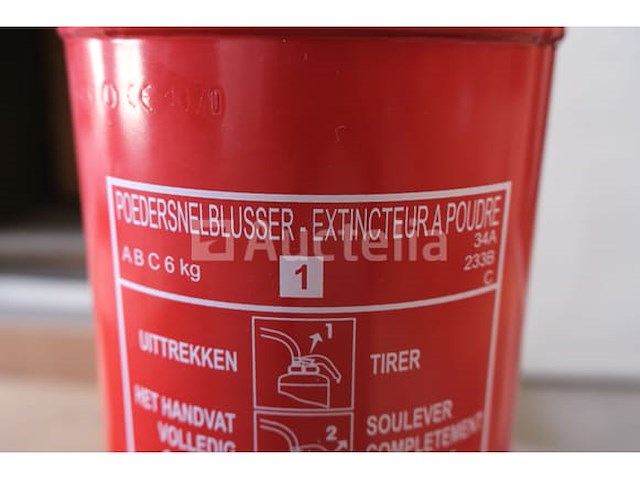 6 x sicli 6 kg poederbrandblussers - afbeelding 2 van  6