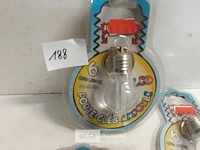 6 x sleutelhanger met lamp - afbeelding 3 van  3