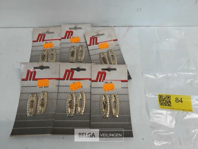 6 x sleutelplaat alu vermessingd 50 mm 2 stuks - afbeelding 1 van  3