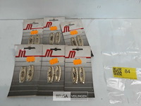 6 x sleutelplaat alu vermessingd 50 mm 2 stuks - afbeelding 2 van  3