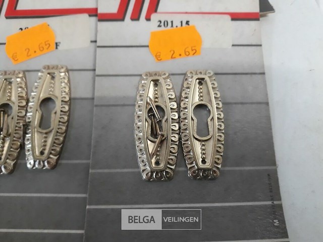 6 x sleutelplaat alu vermessingd 50 mm 2 stuks - afbeelding 3 van  3