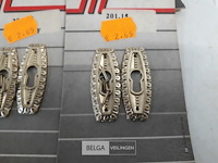 6 x sleutelplaat alu vermessingd 50 mm 2 stuks - afbeelding 3 van  3