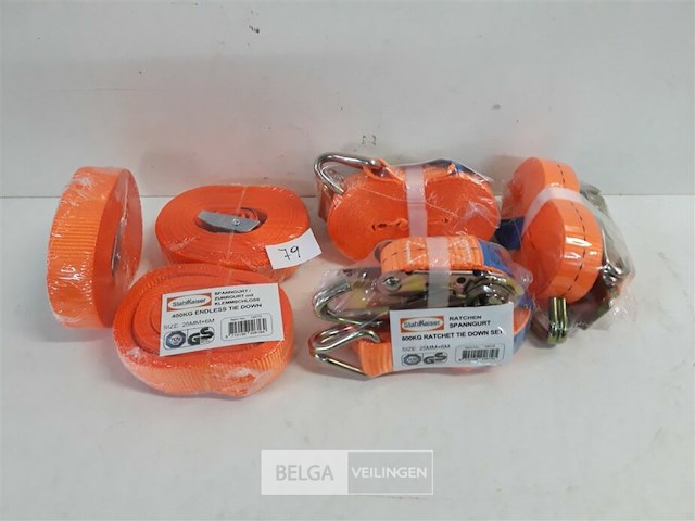 6 x spanbanden 2 assorti - afbeelding 1 van  3