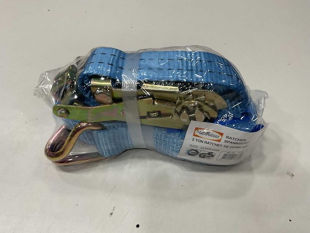 6 x spanbanden met ratel 2 ton - afbeelding 1 van  4
