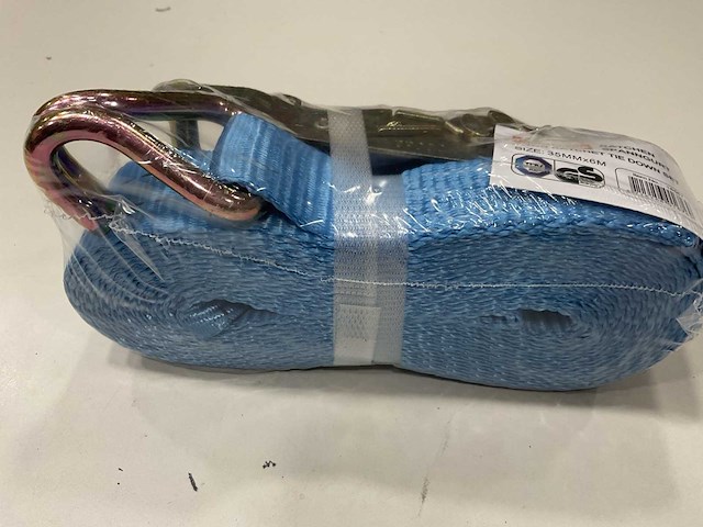 6 x spanbanden met ratel 2 ton - afbeelding 3 van  4