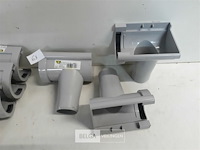 6 x spruitstuk rechts 80mm licht grijs pvc regenafvoer - afbeelding 3 van  3