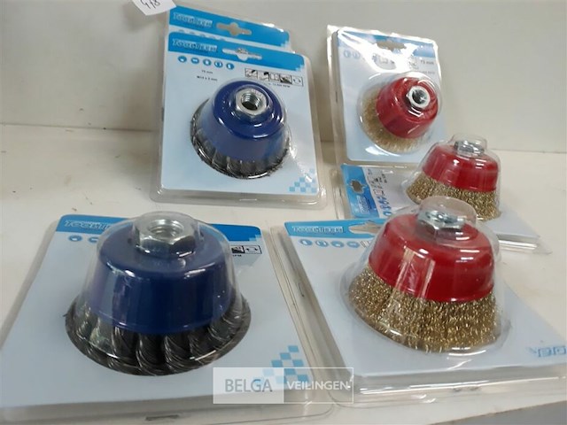 6 x stalen borstel m14 kom - afbeelding 3 van  3