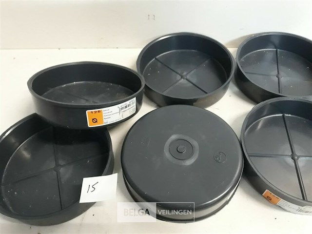 6 x stop 125 mm pvc lijmverbinding - afbeelding 3 van  3