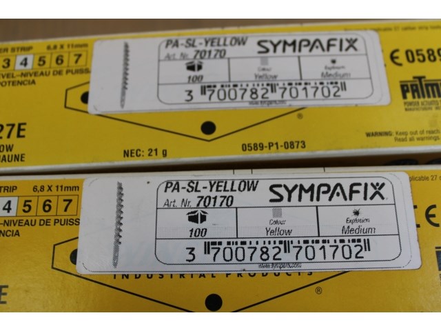 6 x sympafix kruitlading pa-sl-yellow, op strip (100st) - afbeelding 3 van  4