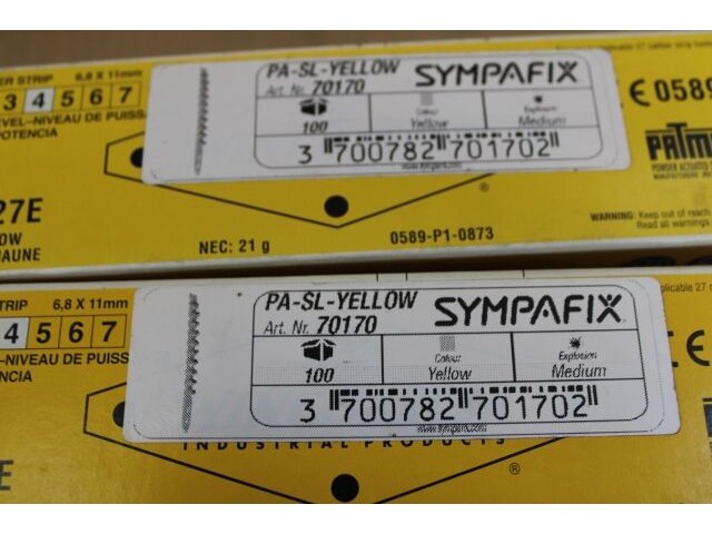 6 x sympafix kruitlading pa-sl-yellow, op strip (100st) - afbeelding 6 van  8