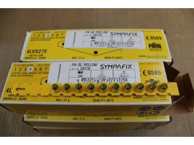 6 x sympafix kruitlading pa-sl-yellow, op strip (100st) - afbeelding 8 van  8