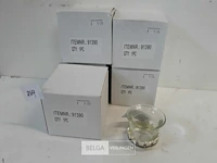 6 x t-lichtglaasje op metalen voet 6 cm - afbeelding 2 van  3