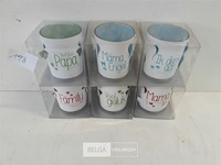 6 x t-lichtje in glaasje met spreuk - afbeelding 2 van  3