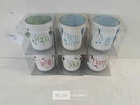 6 x t-lichtje in glaasje met spreuk