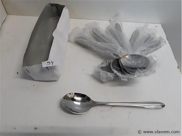 6 x tafellepel 20 cm 18/10 - afbeelding 1 van  2