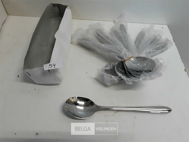 6 x tafellepel 20 cm 18/10 - afbeelding 1 van  3