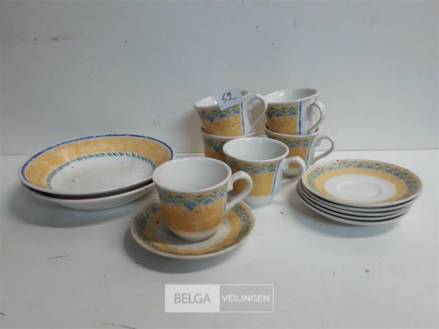 6 x tas 6 x onderbord 2 x soepbord - afbeelding 3 van  3